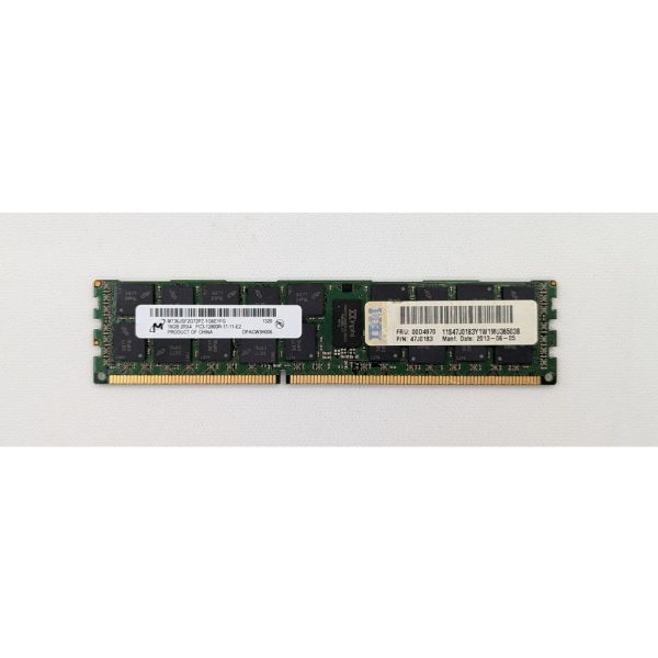 Модуль памяти 00D4970, 47J0183, MT36JSF2G72PZ-1G6, Micron, IBM, DDR3, 16Gb, 12800R