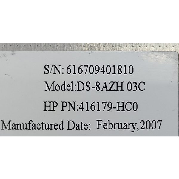 Привод DVD-RW 616709401810, ds-8azh, 416179-HC0, 441130-001, Philips, HP TX1000, TX2000, 12.7мм, IDE