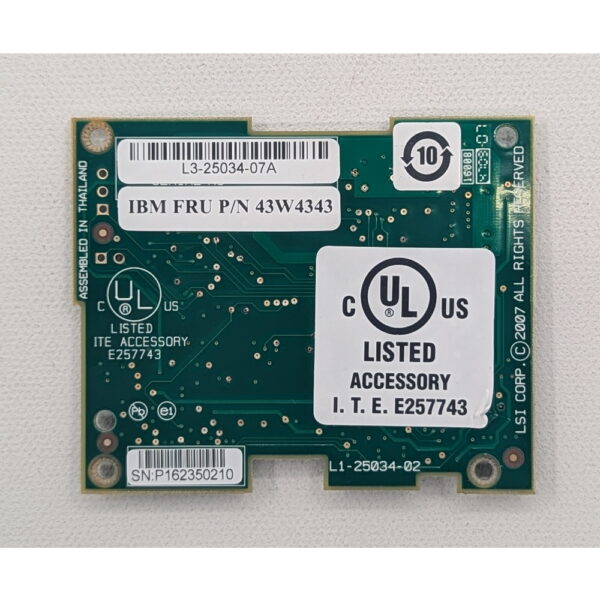 Дополнительная плата 43W4343, IBM, ServeRAID M5014, M5015, LSI 9260-8i