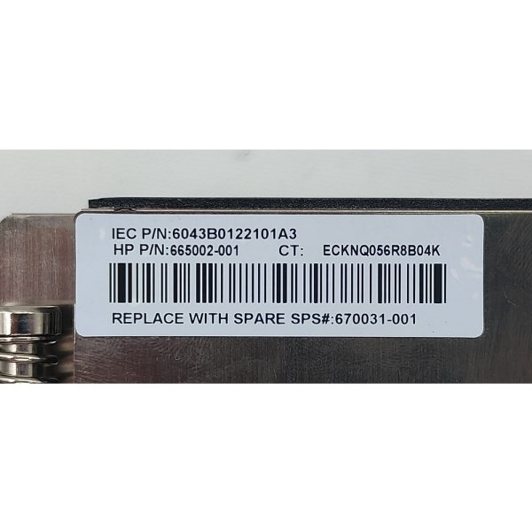 Радиатор 670031-001, 665002-001, 6043B0122101A3, 715823-001, 730245-001, HP ProLiant BL460c Gen8 CPU1