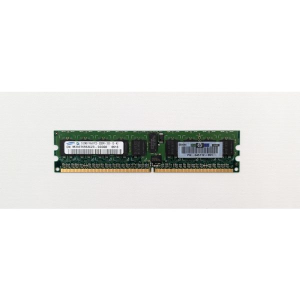 Модуль памяти 345112-051, M393T6553CZ3-CCC, HP, Samsung, DDR2, 512 Мб, 3200R, REG, ECC