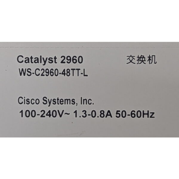 Коммутатор Cisco Catalyst WS-C2960-48TC-L