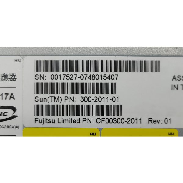 Блок питания AWF-2DC-2100W, 300-2311-01, CF00300-2311, ECD1502005, 300-2011-01, Delta, Oracle(Sun) SPARC M4000, M5000, 2100W