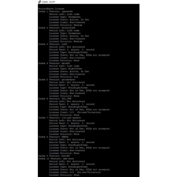 Маршрутизатор Cisco 2921-SEC/K9