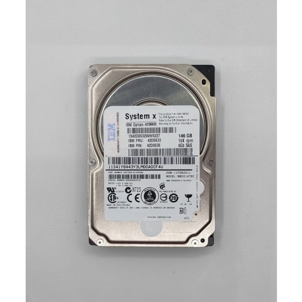 Жесткий диск MBD2147RC, 42D0632, 42D0633, 42D0636, Fujitsu, IBM, 146 Гб, SAS, 2.5