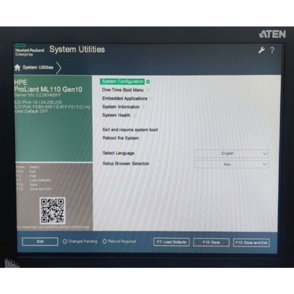 Сервер P10812-421, HP ProLiant ML110 Gen10: материнская плата (P11532-001) - 1 шт., процессор Intel Xeon Silver 4208 (SRFBM) - 1 шт., модуль памяти 16 Гб DDR4 (HMA82GR7AFR4N-VK, 872837-091, 872970-001) - 2 шт., жесткий диск 1 Тб (ST1000NM0008, 861695-002, 871332-001, MB001000GWFGF) - 4 шт., радиатор (879866-001, 878922-001) - 1 шт., вентилятор (870311-002, 878928-001) - 1 шт., блок питания 550W (867935-601, 878923-001, FSG019) - 1 шт., Raid HP Smart Array S100i - 1 шт.