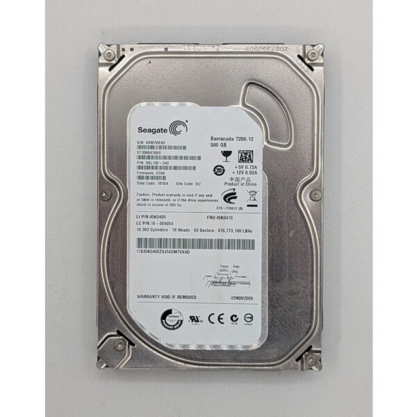 Жесткий диск ST3500418AS, Seagate, SATA, 500 Гб, 3.5