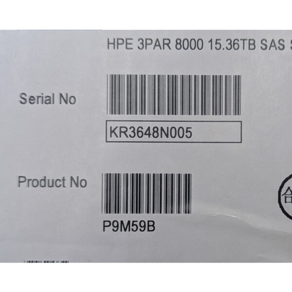 SSD диск P9M59B, 850333-002, KPM6WRUG15T3, KPM615T4S5xnFTRI, 834997-001, HP, 3PAR, SAS, 15.36 Тб, 2.5