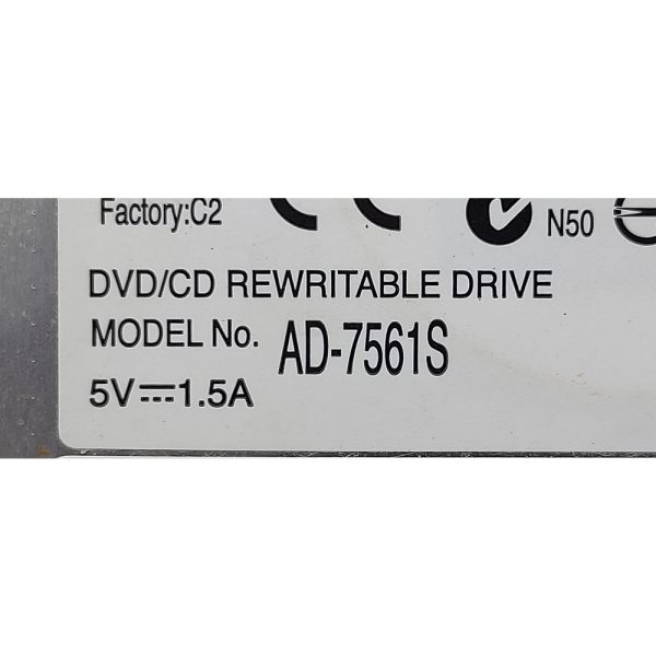 Привод DVD-RW 457459-TC3, AD-7561S, 486262-001, 535816-001, HP Pavilion DV6, SATA, 12.7
