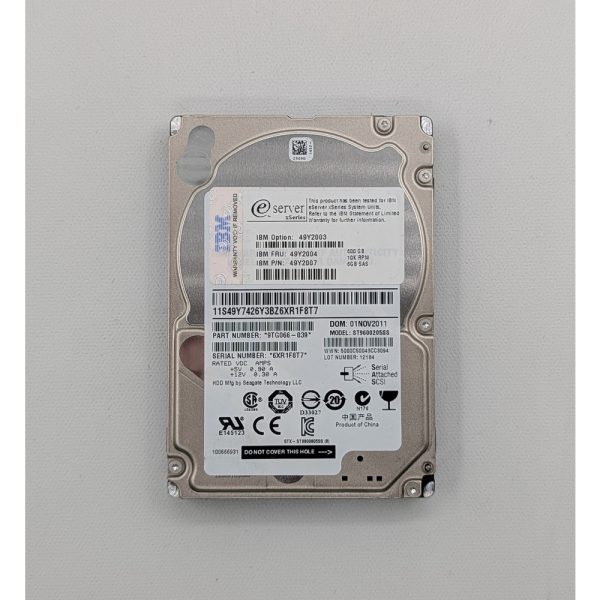 Жесткий диск st9600205ss, 49y2004, 49y2061, 49y2007, 49y2003, 49y2078, IBM, Seagate, 600 Гб, SAS, 2.5