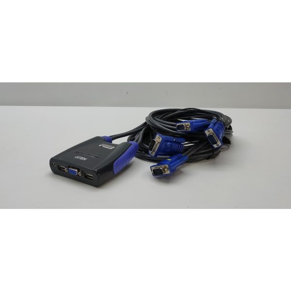 KVM переключатель CS64U, Aten, 4-портовый, USB, VGA, аудио, 1.8м