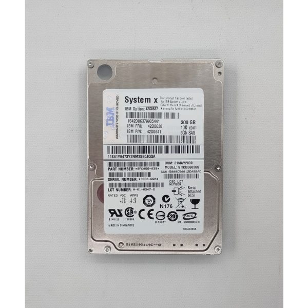 Жесткий диск ST9300603SS, 42D0637, 42D0638, 42D0641, IBM, Seagate, 300 Гб, SAS, 2.5