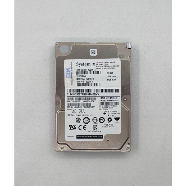 Жесткий диск ST9146853SS, 42D0672, 42D0673, 42D0676, IBM, Seagate, 73 Гб, SAS, 2.5