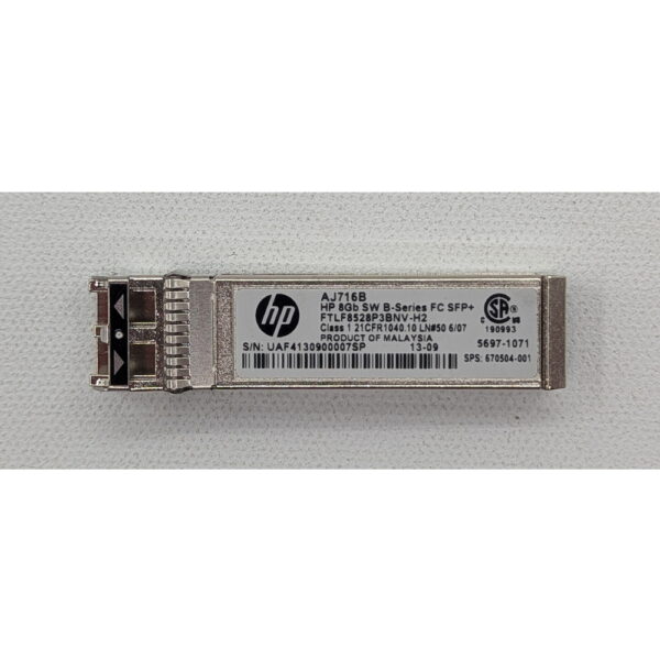 Трансивер 670504-001, ftlf8528p3bnv-h2, AJ716B, HP, Finisar, 8 Gb