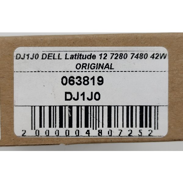 Аккумулятор DJ1J0, Dell Latitude E7280, 3600mAh, 11.4V
