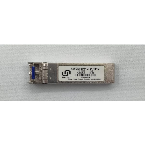 Трансивер CWDM-SFP-G-24-1510, UpNet, SFP, 1.25 Gb, 80km, 1510nm