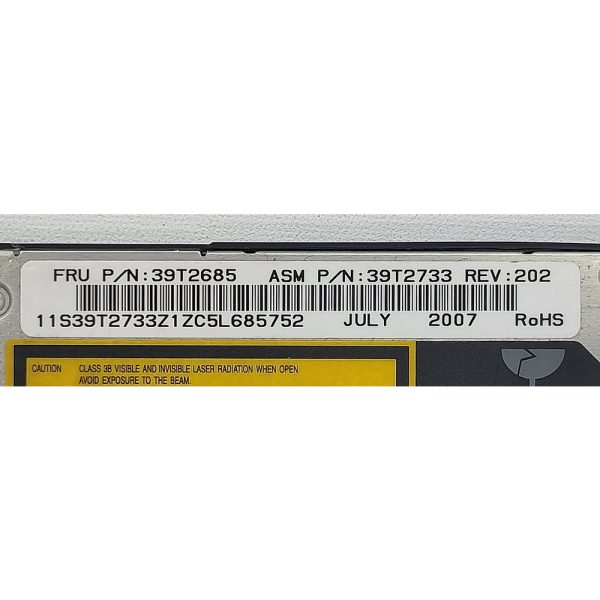 Привод DVD-ROM 39T2685, 39T2733, IBM ThinkPad T60, T61, X60, X61, Z60, Z61, Sata, 9.5 mm