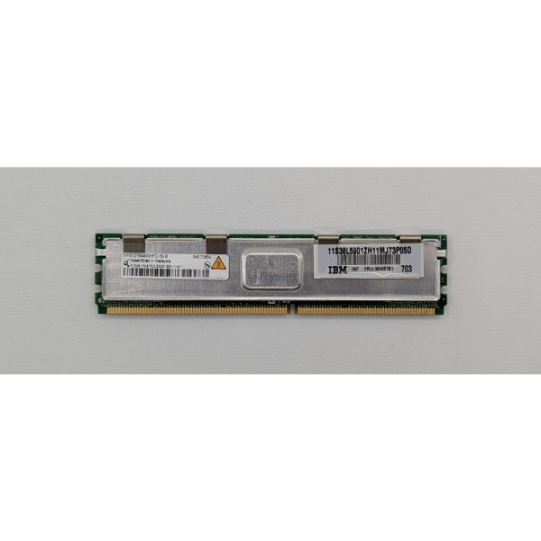 Модуль памяти 39M5781, HYS72T64400HFD-3S-B, 38l5901, Qimonda, IBM, DDR2, 512MB, 5300