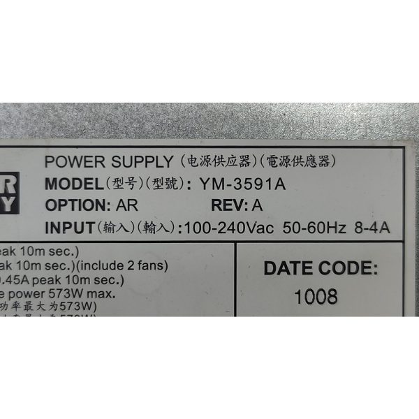 Блок питания YM-3951A, YM3591AAR, 592267-002, 81-00000063, 3Y Power Technology, HP StorageWorks MSA2000, P2000G3, 595W