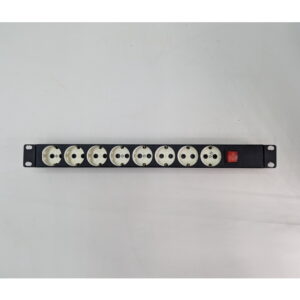 Блок розеток RC19 БР10-008, Радиодеталь, 8 розеток Schuko, 1U