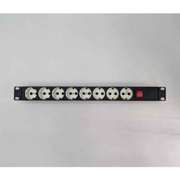 Блок розеток RC19 БР10-008, Радиодеталь, 8 розеток Schuko, 1U
