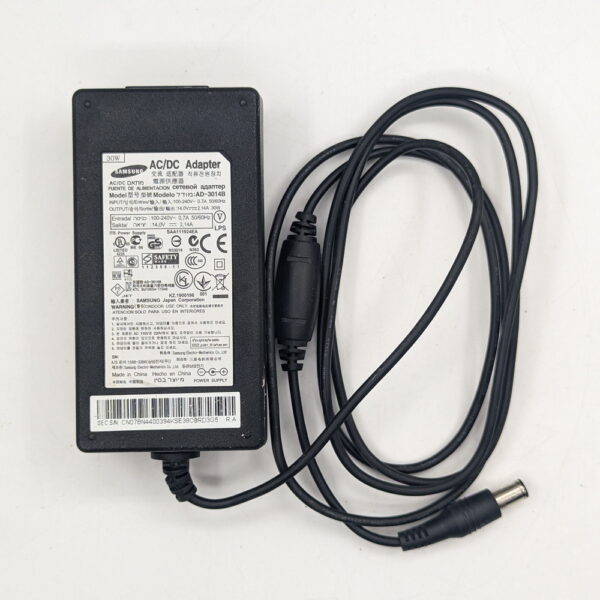 Адаптер питания AD-3014B, Samsung, 14V, 2.14A, 6.0-4.4мм с иглой внутри