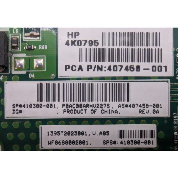 Контроллер RAID 407458-001, 410300-001 HP Smart Array E200i, PCIe x8, SAS, ProLiant BL460c XW460c