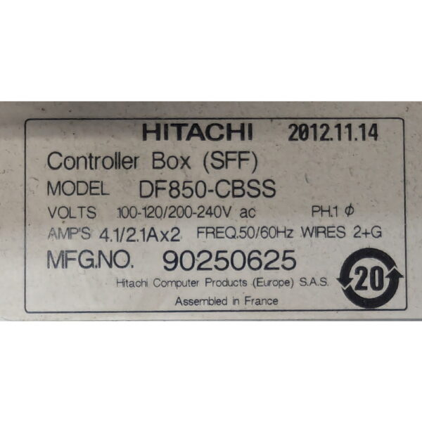 СХД DF850-CBSS, Hitachi Unified Storage 130 (HUS130): контроллер (3285133-A) - 2 шт., блок питания 3285122-a - 2 шт., жесткий диск 600 Гб, SAS, 2.5 (HGST HUC106060CSS600, 0B25662, DKR5D-J60SS) - 7 шт., жесткий диск 600 Гб, SAS, 2.5 (Seagate ST9600205SS) - 14 шт., жесткий диск 600 Гб, SAS, 2.5 (Seagate ST600MM0006) - 2 шт., жесткий диск 600 Гб, SAS, 2.5 (Seagate ST9600205SS) - 1 шт.