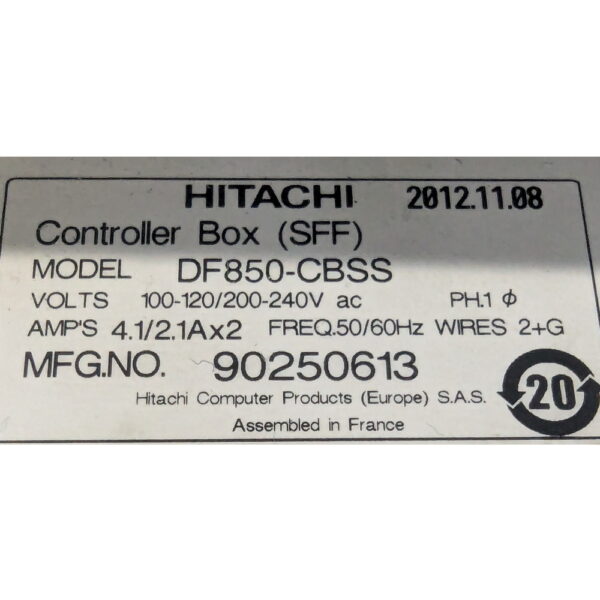 СХД DF850-CBSS, Hitachi Unified Storage 130 (HUS130): контроллер (3285133-A) - 2 шт., блок питания 3285122-a - 2 шт., жесткий диск 600 Гб, SAS, 2.5 (Seagate st9600205ss) - 19 шт., жесткий диск 600 Гб, SAS, 2.5 (Seagate ST600MM0006) - 1 шт., жесткий диск 600 Гб, SAS, 2.5 (HGST huc106060css600) - 4 шт.