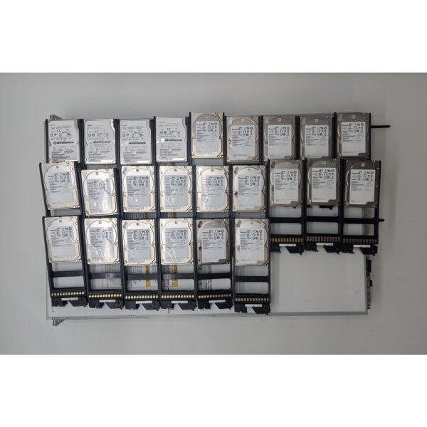 СХД DF850-CBSS, Hitachi Unified Storage 130 (HUS130): контроллер (3285133-A) - 2 шт., блок питания 3285122-a - 2 шт., жесткий диск 600 Гб, SAS, 2.5 (Seagate st9600205ss) - 19 шт., жесткий диск 600 Гб, SAS, 2.5 (Seagate ST600MM0006) - 1 шт., жесткий диск 600 Гб, SAS, 2.5 (HGST huc106060css600) - 4 шт.