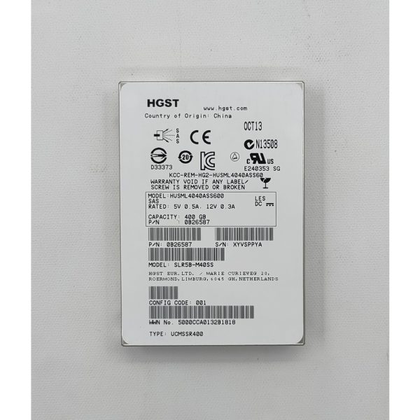 SSD диск 0B26587, HUSML4040ASS600, HGST, 400 Гб, SAS, 2.5