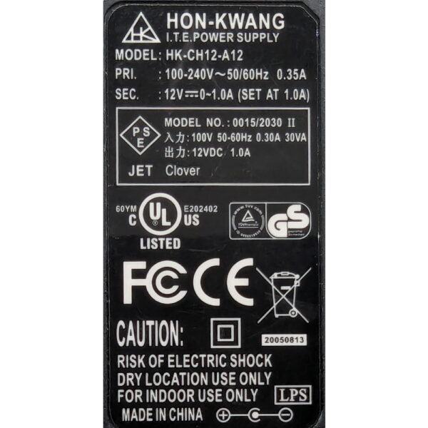 Адаптер питания hk-ch12-a12, Hon-Kwang, 12V, 3.5A