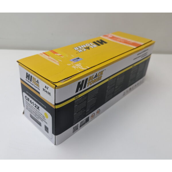 Картридж HB-CF412X (№410X), Hi-Black, для HP Color LaserJet M452NW, M452DW, M452DN, Color LaserJet Pro MFP M477FDN, M477FDW, M477FNW, M377, 5000 страниц, Желтый (Yellow)