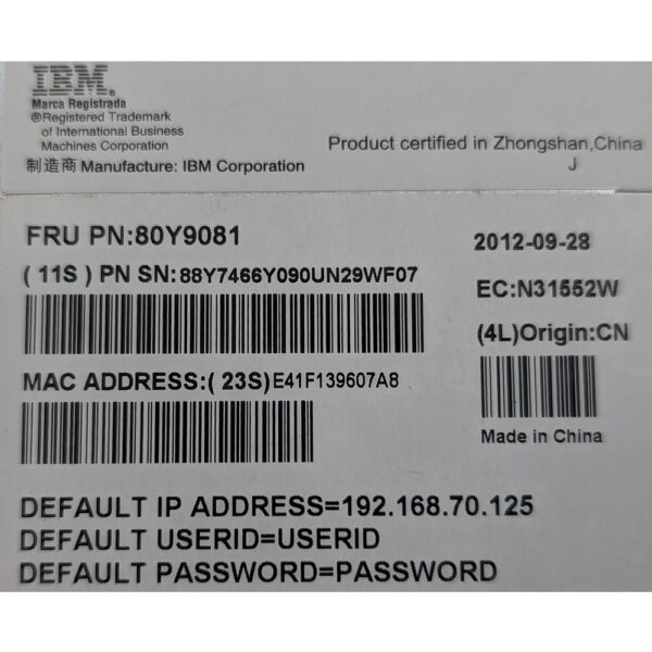 Модуль 80Y9081, 25R5778, IBM BladeCenter