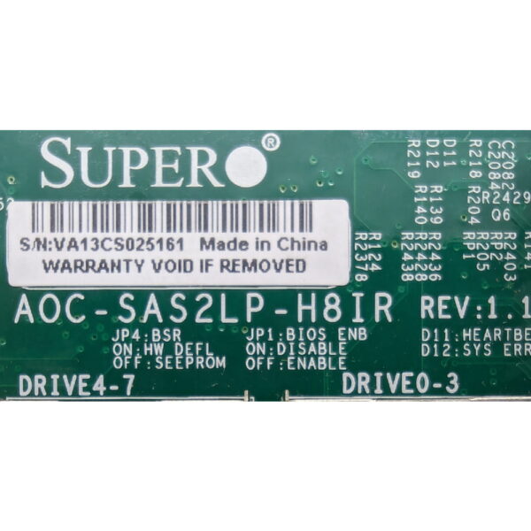 Контроллер RAID AOC-SAS2LP-H8IR, Supermicro, SAS, SATA
