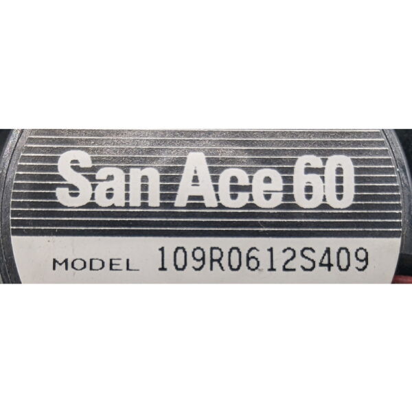 Вентилятор 109R0612S409, Sanyo, 12V 0.17A, 60x60x25 mm