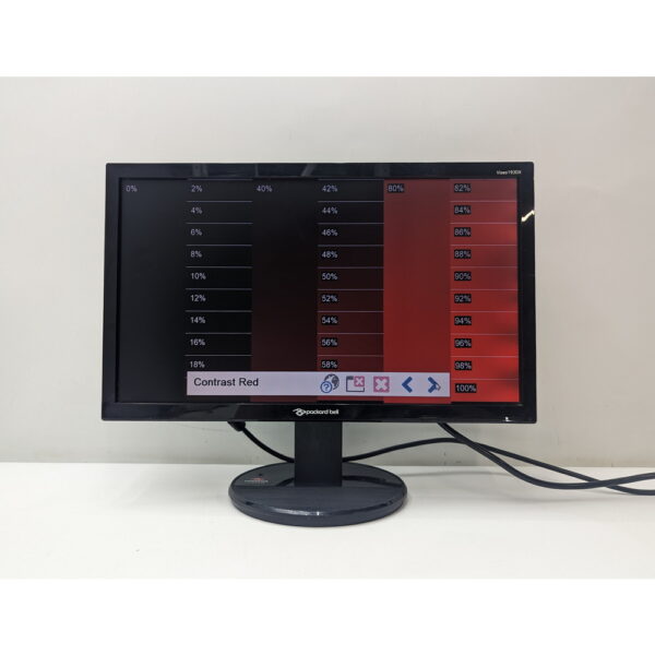 Монитор Viseo 193dx, Packard Bell, 18.5", 1366 x 768, имеются следы эксплуатации