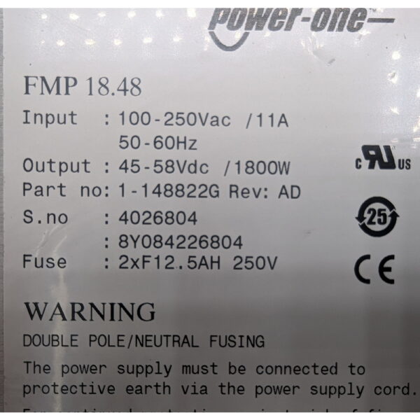 Блок питания 1-148822G, FMP 18.48, Bel Power Solution