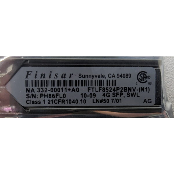 Трансивер X6539-R6, 332-00011, FTLF8524P2BNV, NetApp, 1 Gb
