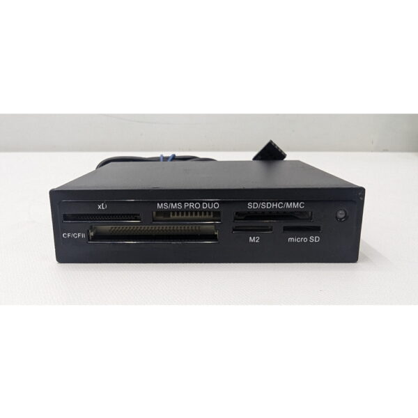 Кард-ридер GR-116В, Ginzzu, 3.5, USB 2.0 Type-A, Micro SD, SD, MS Duo, MMC, xD-Picture Card, черный