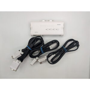 KVM переключатель TK-407K, TRENDnet, 3 Кабеля VGA - VGA + USB