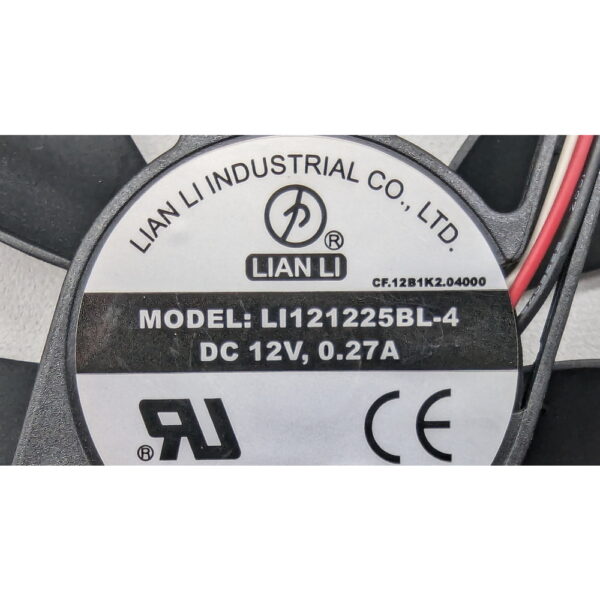 Вентилятор LI121225BL-4, Lian Li, 120х120х25мм, 12V, 0.27A, 3,24W