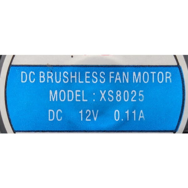 Вентилятор XS8025, Fan Motor, 80x80x25 мм, 4-pin, 12 В, 0.11 A