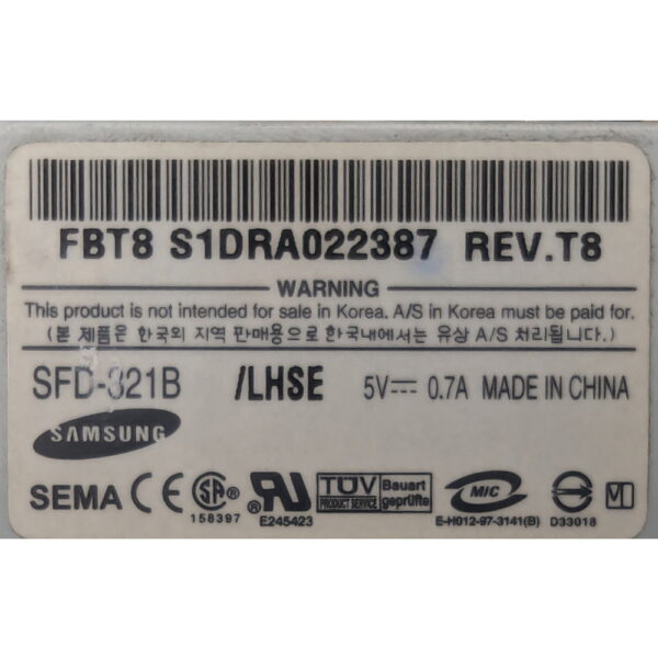 Привод флоппи SFD-321B/LHSE, Samsung, IDE