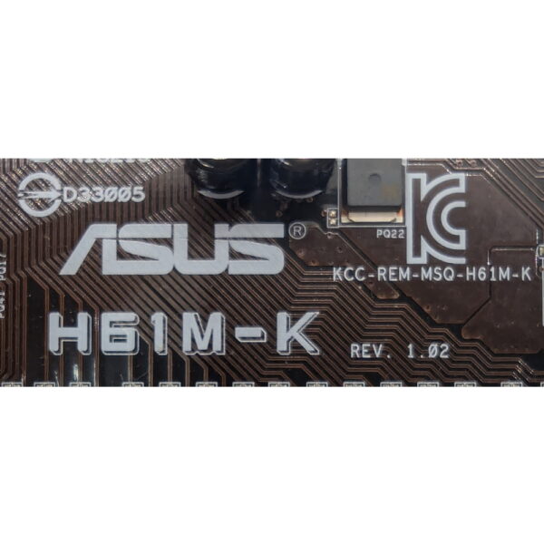 Материнская плата H61M-K, Asus, MicroATX, LGA1155