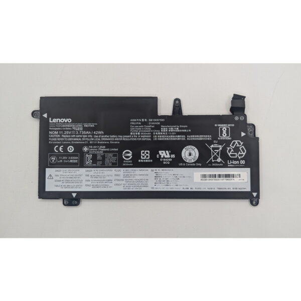Аккумулятор 01AV43, SB10K97593, Lenovo ThinkPad 13 (1st gen), ThinkPad 13 (2nd gen), ThinkPad Chromebook 13, СОСТОЯНИЕ НЕ ИЗВЕСТНО, ПРОДАЕТСЯ КАК ЗАГЛУШКА!