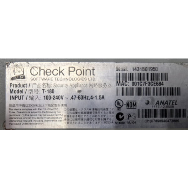 Коммутатор RoHS Check Point T-180