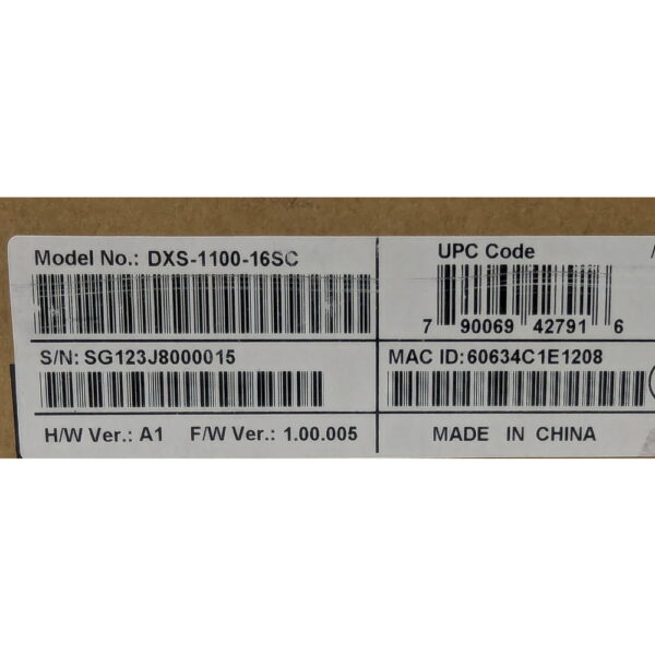 Коммутатор D-Link DXS-1100-16SC