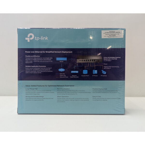 Коммутатор 1760500168, TL-SF1008LP+POE, TP-Link