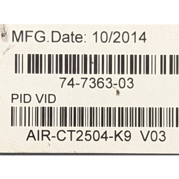 Контроллер Cisco AIR-CT2504-K9, c блоком питания, 115 лицензий